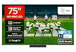 TCL 75Q8C 75 Zoll QD-Mini LED Fernseher, 4K HDR Premium 4500, ZeroBorder, Smart Google TV, CrystGlow WHVA Panel, Audio von Bang und Olufsen, 144Hz Motion Clarity Pro, Dolby Vision IQ und Atmos