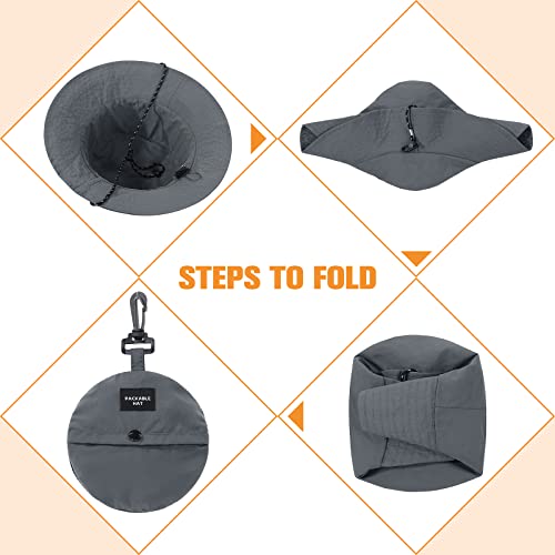 American Trends Bucket Hats For Woman Packable Sun Hat Women Uv Protection Sunhat White Bucket Hat Beach Hiking Gardening Fishing For Women thumb #3