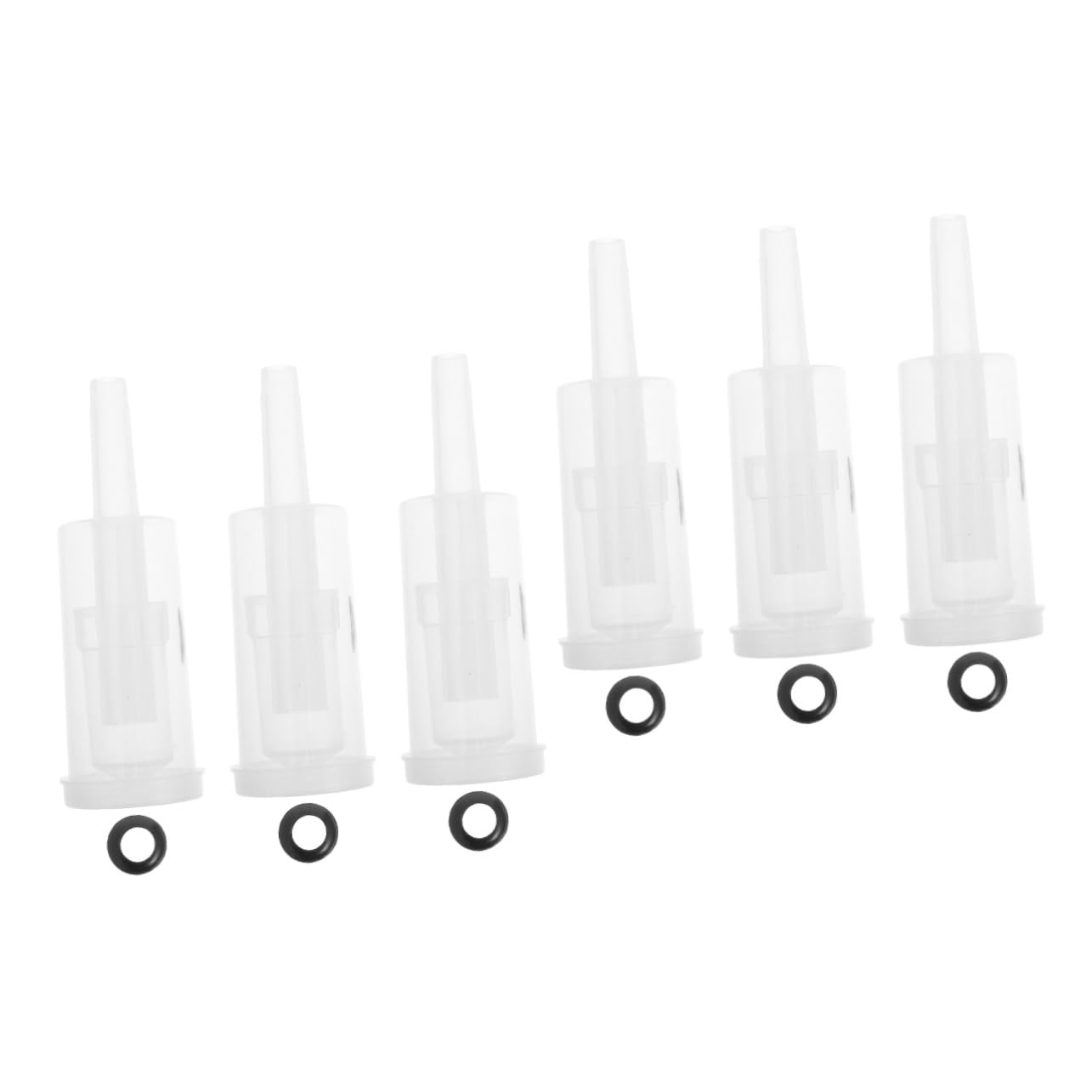 CONGARTENO 2sets Wine Stoppers Vacuum 3-piece Air Locks Kit Plastic Air Locks Lids for Brewing 6pcs*2