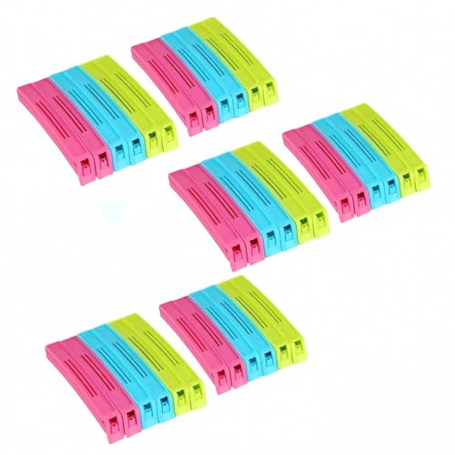 Image of Divayanshi Packet Sealer Clip (Pack of 36) - Bag Clips for Food Storage, Plastic Packet Sealer for Kitchen, Airtight Seal, Reusable, Multipurpose for Packet Sealing