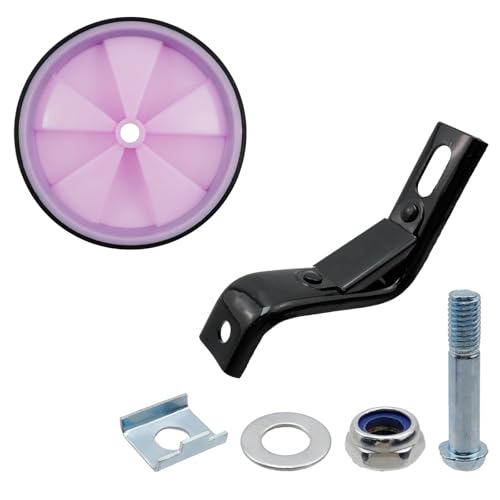 Image of Pair of Black Bicycle Auxiliary Wheel Children's Bicycle Accessories,Training Wheels Kids Bike Children Training Bike Wheel