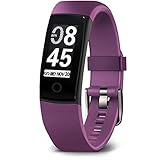 MorePro Fitness Tracker Waterproof Activity Tracker with Heart Rate Blood Pressure Monitor, Color Screen Smart Bracelet with Sleep Tracking Calorie Counter, Pedometer Watch for Kids Women Men,Purple