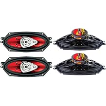 BOSS CH4330 4"x10" 800 Watt 3-Way Chaos EXXTREME Car Audio Speakers 2PAIR