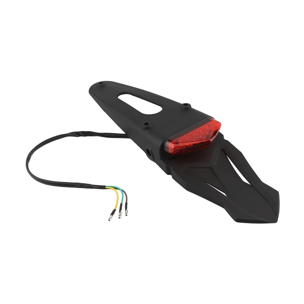 Luce Freno Posteriore Universale per Moto A LED, Fanale per Parafango Parti per Luci per Stop Luci Freno(Red)