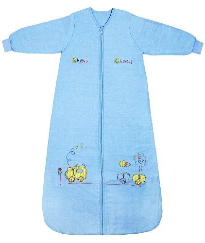 Slumbersafe Winter Toddler Sleeping Bag Long Sleeves 3.5 Tog - Choo Choo, 18-36 Months/Large