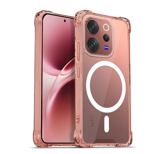 Image of AESTMO Clear Back Cover for Vivo V70 / V70 Elite 5G | 360 Protection | Transparent Back Cover for Vivo V70 / V70 Elite 5G (PC + TPU, Compatible with MagSafe Accessories, Transparent Bumper)