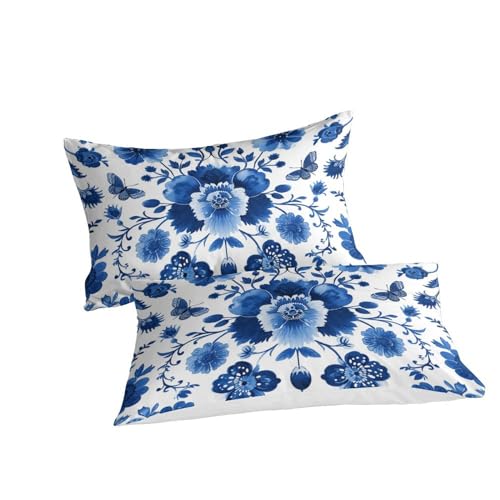 Housse de couette fleurs premium en microfibre parure de lit respirante 3D