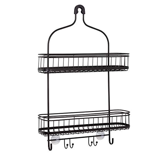 Zenna Home Shower Caddy Hanging Bathroom Organizer, Steel Shower Rack