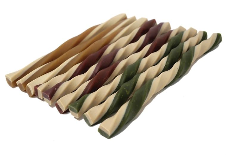 Mak's Patch Vegan Dog Treats - Fruit & Veg Straws 14cm/14g in 3 Flavours - Box of 60 Treats