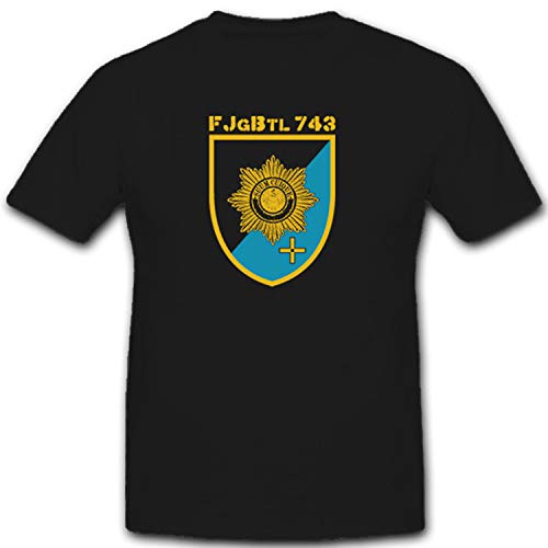Feldjägerbataillon Deutschland T-Shirt 7448 Noir - Bundeswehr 743 XXXXXL