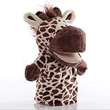 Giraffe Open Mouth Hand Puppets Plush Animal Toys for Imaginative Pretend Play Storytelling