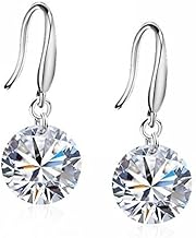 Beitsy Lily Jewelry 925 Sterling Silver Swarovski Crystal Elements Drop Earings