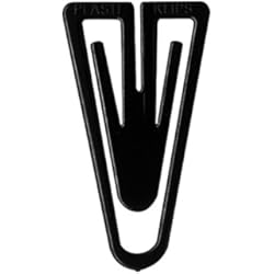 Trombones En Venta Laurel Büroklammern Plastikclips, 21 mm, schwarz, 1.000er