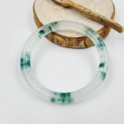 URED Women Jade Bangle Bracelets Natural Green Jade Bracelet Chinese Feng Shui Bracelet With Good Luck And Wealth Bangle with Box4
