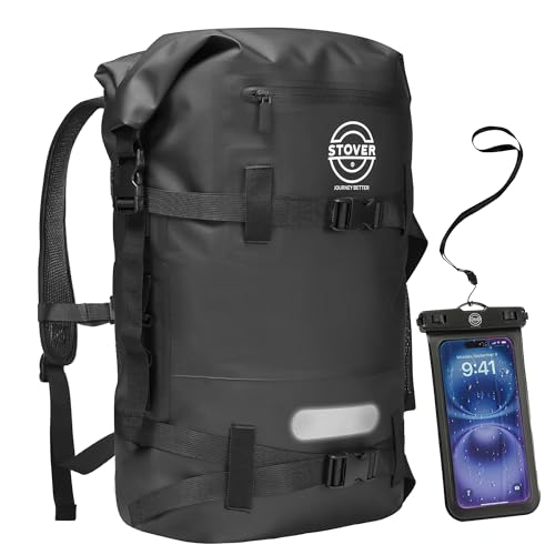 STOVER 5/10/25/30/40/55L Waterproof Dry Backpack & Phone