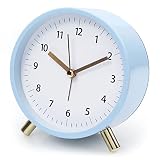 【Función Luz Nocturna】Presione el interruptor blanco detrás del despertador, la luz suave iluminará el dial digital y podrá ver claramente la hora por la noche, lo que ahorra energía y protege sus ojos.