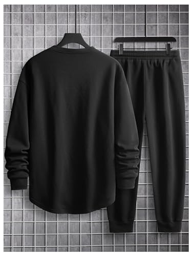 GORGLITTER Conjunto de moletom masculino de 2 peças, de manga comprida, agasalho, atlético, para jog