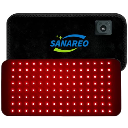 Red Light Therapy Belt for Body, Portable 660nm & 850nm Near Infrared & Red Light Therapy Device Features 4 Timer Modes for Back Waist Calves Arms for Women and Men