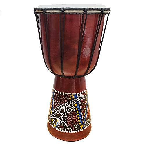 Djembe Drum Hand Painted Multicolored Dot Aborigine With Unique Random Patterns Bongo African...
