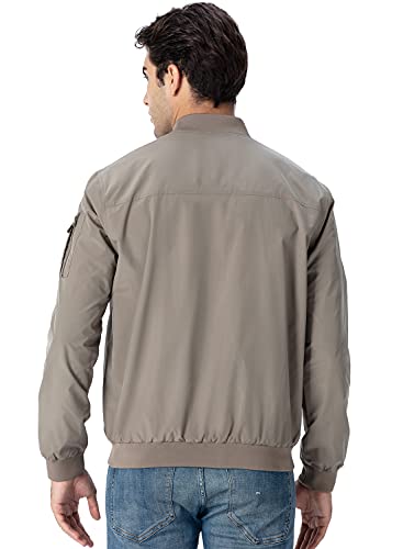 Image of Gopune Men's Windproof Bomber Jacket Lightweight Windbreaker Outdoor Golf Fashion Coat
