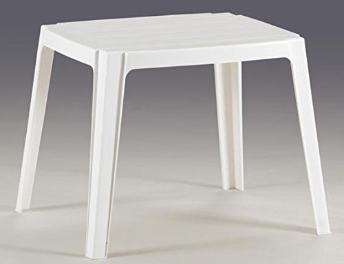  SET ARREDO BABY TAVOLINO IN PLASTICA E SEDIA SEDIOLINA PLASTICA BIANCA