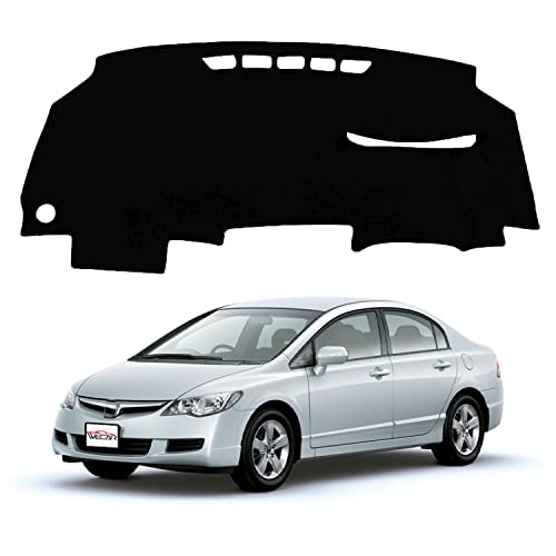WeCar ダッシュボードマット ホンダシビック8 FB FK FA FD 2006-2011 専用 ダッシュマット ダッシュボードカバー 紫外線パッド ズレ防止 滑り止め付き 日焼け対策 車種専用設計 カー用品 簡単取付 da094