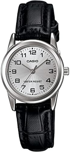 Casio Women’s LTPV001L-7B Black Leather Quartz Watch