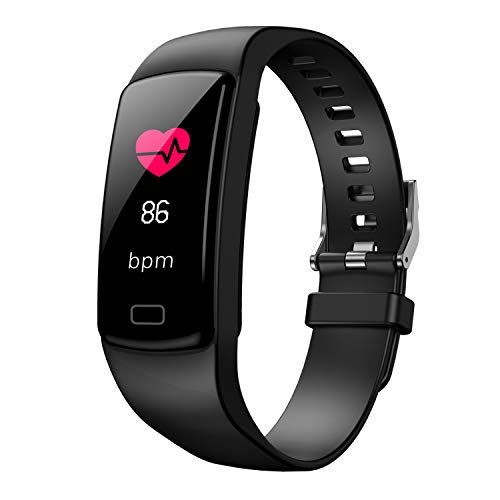 JCDBT Sport Smartwatch - Activity and Fitness Tracker: Heart Rate, Sleep Monitor, Calorie and Step Counter, IP67 Waterproof - Black JCDBT Sport Smartwatch - Activity and Fitness Tracker: Heart Rate, Sleep Monitor, Calorie and Step Counter, IP67 Waterproof - Black