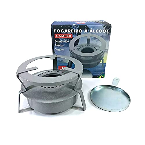 Fogão Portátil 1 Boca Espiriteira A Álcool Camping