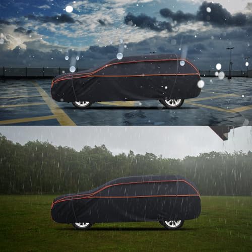 Image of Hail Protector Car Cover, Thickened Multi-Layered EVA Car Hail Protector SUV Size A7 Fit for Toyota Highlander, Honda Pilot, Nissan Pathfinder, BMW X5 /X6 (191-201 inch)
