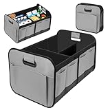 COREFUN Organizador de Cajuela Universal para Auto, Caja de Almacenamiento Plegable Maletero de Coche, con Multiple...