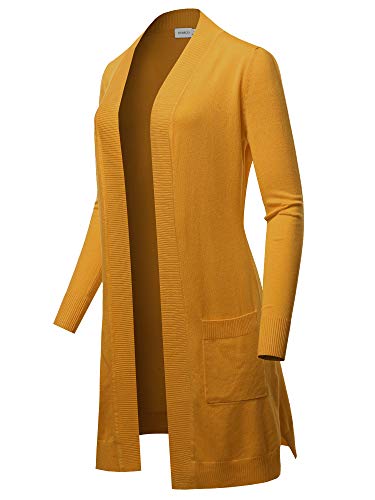 Image of STARJJ Womens Soft Stetchy Knit Longline Open Front Sweater Cardigan with Pockets (S-3X)