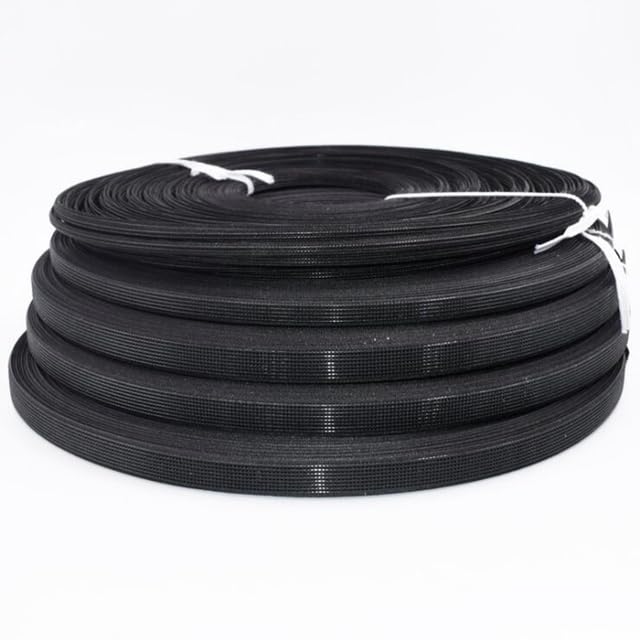 50 Yards 6-15 mm Kunststoff-Stäbchen Schwarz Weiß für BHs DIY Korsett Hochzeitskleid Herstellung Nähzubehör Knochenstützband-Schwarz, 15 mm