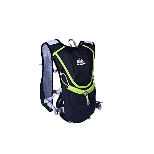 LIZHOUMIL - Mochila de hidratación profesional para exteriores, ideal para correr, senderismo, ciclismo y esquí, color negro