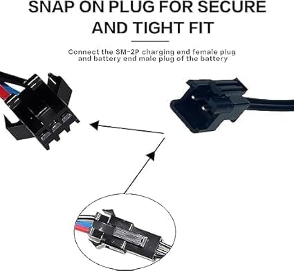 Image of SP Electron SM-2-Pin RC Plug Model Battery Charger Cable, USB Charger Cable Compatible RC Car RC Plane RC Tank RC Drone Toys & Multipurpose Batteries (Pack of 2)