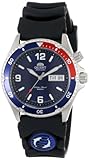 Orient Men's CEM65003D Blue and Red Bezel Automatic Rubber Strap Dive Watch