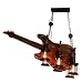Produktbild ETH Eisen Boot hölzerne Gitarre Form Kronleuchter Kleidung Cafe Shop industrielle kreative Vintage Holz Licht Bunt