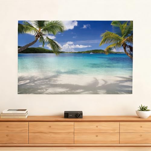 AMOPEIR Summer Beach TV Dust Cover for 50