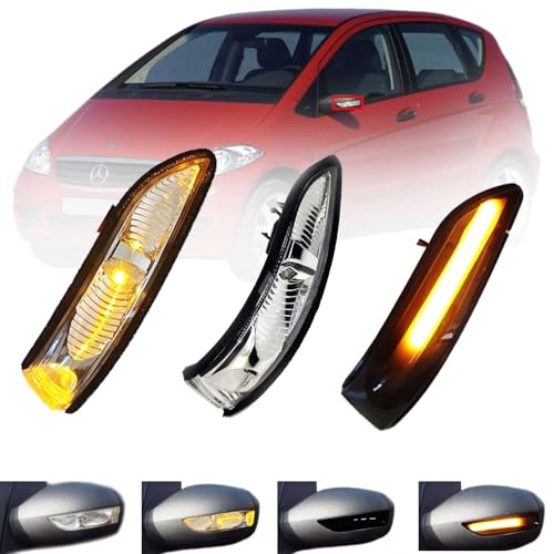 Trimla 2Pcs Turn Signal Light for 05-08 Mercedes-benz B class W245 B160 B180 B200 B220 B250 2005 2006 2007 2008 Mirror Lamp Amber sequential