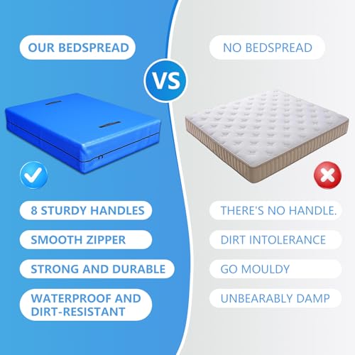 Funda de colchón para mudanzas y almacenamiento con cremallera 8