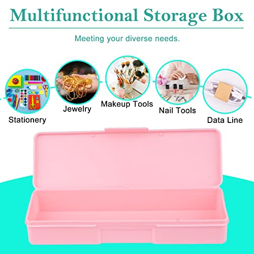 Image of 4PCS Plastic Storage Personal Box for Nail, Nail Implement Box (multicolor)