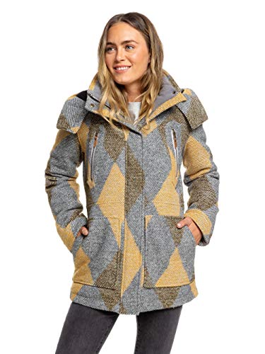 ROXY Dawn JK Abrigos Femmes Gris - L - Abrigos