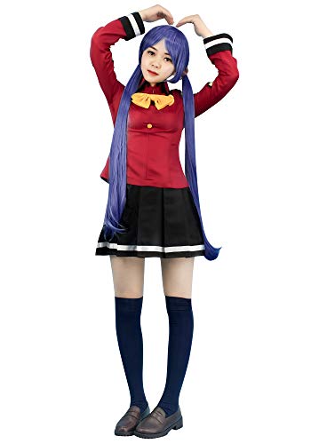DAZCOS US Size Adult Red Wendy Marvell Uniform Cosplay Costume With Headwear (Medium)