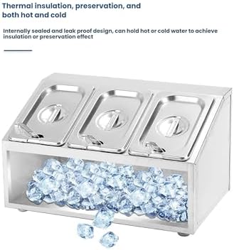 Stainless Steel Jam Jar nizer, Spice Rack Shelf with Lids & Spoons, Countertop Inclined Holder for Kitchen Storage (50.5x40x24cm) - & Stylish Solution