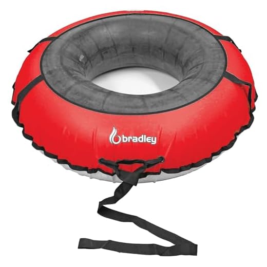 Bradley Multi-Rider Snow Tube with 60" Red Cover | Heavy Duty Snow Tube | Truck Tube