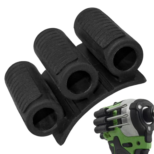 Funda para brocas | Soporte para brocas - Funda de herramientas para trabajo seguro y organizado, soporte resistente para brocas para taladro, organizador de brocas adhesivo para construcción, se