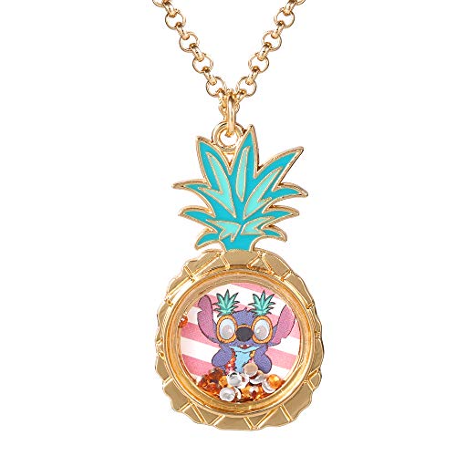 Disney Lilo & Stitch Floating Stones Necklace NH00923YRKL-16, One Size, Metal, No Gemstone2