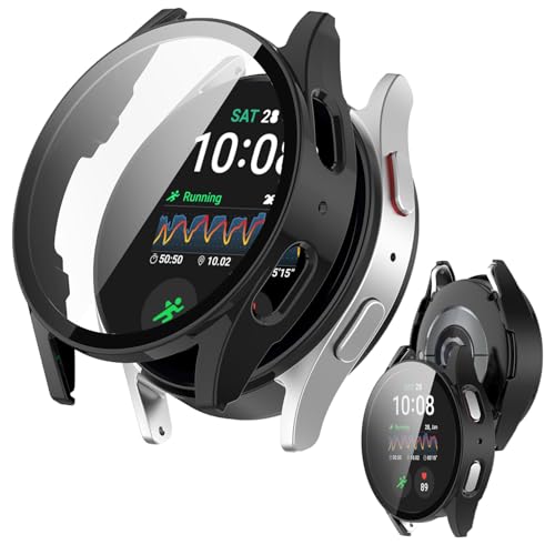 For Galaxy Watch 7 ケース カバー ガラスフイルム一体型ケース 【NOUKAJU】For Galaxy Watch 7 40MM スマートウォッチ ケース 保護フィルム 一体 保護ケース PC+強化ガラスフ 保護 カバー 一体型 全面保護