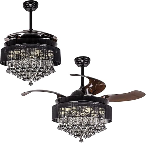 Image of oltao Kingbird Smart Chandelier Ceiling Fan with BLDC Motor, Dimmable 3 Colour LED, Remote and App Control (42 inches)