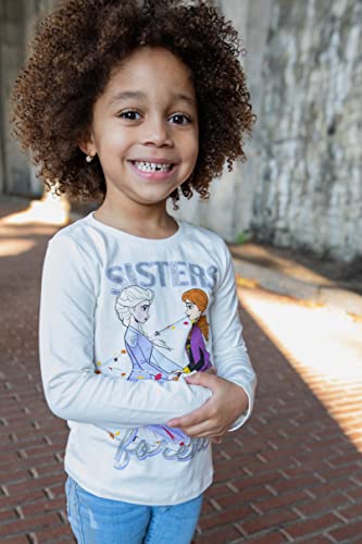 Disney Frozen Princess Anna Elsa Girls 3 Pack T-Shirts Toddler to Big Kid4